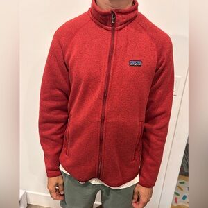 Patagonia Men’s Better Sweater Fleece Jacket Size M Red